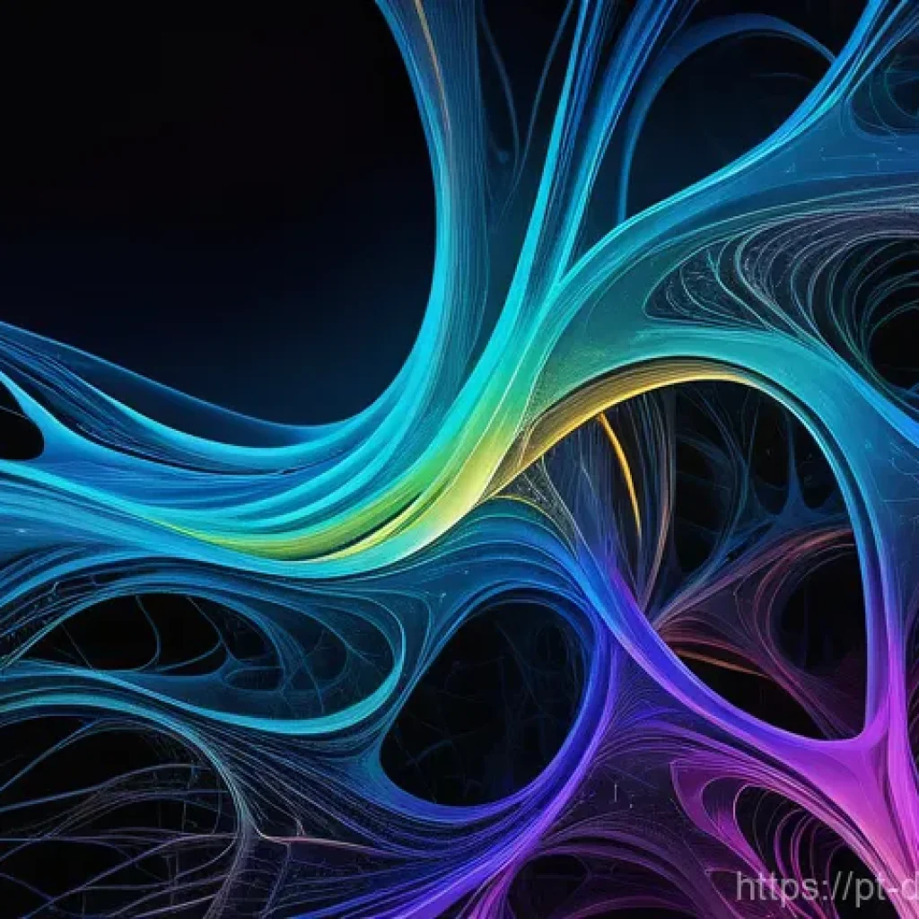 AI 생성 데이터 아트의 예술적 의미 - **Prompt:** An ethereal and abstract art piece, depicting a glowing, intricate neural network formin...
