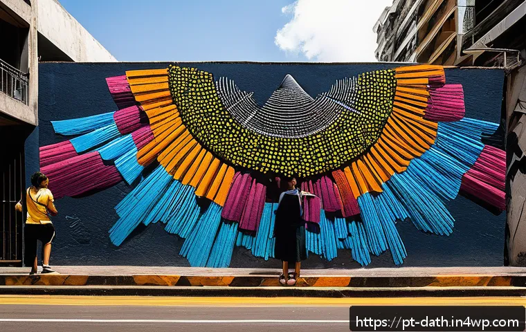 데이터 기반 예술 프로젝트의 사회적 영향 - A vibrant urban art installation in São Paulo highlighting marginalized voices through data visualiz...